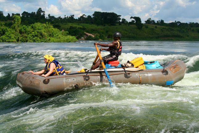 Rafting v Ugandě